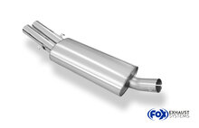 Fox Sportuitlaat Audi 80/90 - Type 89, B3 Sedan/Coup&eacute;/ 80 B4 - Cabriolet Achterdemper - 2x63 Type 10