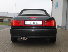 Fox Sportuitlaat Audi 80/90 - Type 89, B3 Sedan/Coup&eacute;/ 80 B4 - Cabriolet Achterdemper - 2x76 Type 13