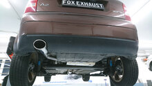 Fox Sportuitlaat Audi A2 - 1.4l 42l tank half systeem vanaf katalysator - 115x85 type 32 (bestaande uit achter- en voordemper met uitlaatpijp)