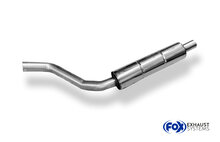 Fox Sportuitlaat Audi A2 - 1.4l - 42l tank voor geluiddemper