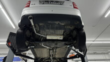 Fox Sportuitlaat Audi A2 - 1.6l half systeem vanaf katalysator - 1x90 type 25 (bestaande uit achter- en voordemper met uitlaatpijp)
