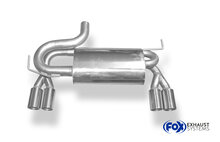 Fox Sportuitlaat Audi A3 Type 8L quattro achterdemper, rechter/linker uitlaat &Oslash; 63,5 mm - 2x76 Type 12 rechts/links