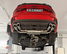 Fox Sportuitlaat Audi S3 GY - Sedan Half uitlaatsysteem vanaf OPF met uitlaatkleppen - 2x100 Type 25 rechts/links