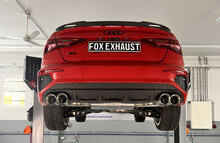 Fox Sportuitlaat Audi S3 GY - Sedan Half uitlaatsysteem vanaf OPF met uitlaatkleppen - 2x100 Type 25 rechts/links