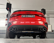 Fox Sportuitlaat Audi S3 GY - Sedan Half uitlaatsysteem van OPF met uitlaatkleppen - 2x106x71 Type 44 rechts/links