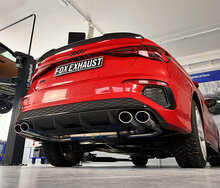 Fox Sportuitlaat Audi S3 GY - Sedan Half uitlaatsysteem van OPF met uitlaatkleppen - 2x106x71 Type 44 rechts/links