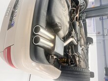 Fox Sportuitlaat Audi S4 B5 achterdemper - 2x88x74 type 32 met zijdelingse offset