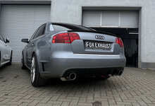 Fox Sportuitlaat Audi A4 Type B7 quattro DTM Edition Achterdemper rechts/links &Oslash;63,5 mm - 1x100 Type 25 rechts/links