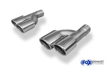 Fox Sportuitlaat Audi A4 B7 3.0l TDI uitlaatstukken set - 2x88x74 Type 32 rechts/links Lengte: 280 mm, aansluiting 56 mm binnendiameter