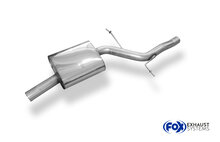 Fox Sportuitlaat Audi A4 B8 - A5 8T - 2.0 Voorwielaandrijving middendemper