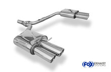 Fox Sportuitlaat Audi A4 B8 Sedan/Avant + S-Line Achterdemper rechts/links dubbele uitlaat - 2x90 Type 17 rechts/links