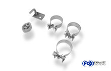 Fox Sportuitlaat Audi A4 B8 Sedan/Avant + S-Line Achterdemper rechts/links dubbele uitlaat incl. Y-adapterbuis &Oslash;65mm binnendiameter - 2x90 Type 17 rechts/links