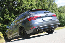 Fox Sportuitlaat Audi A4 quattro B9 achterdemper rechts/links - 1x100 type 16 rechts/links