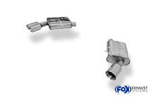 Fox Sportuitlaat Audi A4 B9 - 2WD Achterdemper rechts/links - 1x114 Type 25 rechts/links