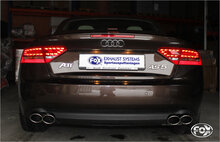 Fox Sportuitlaat Audi A4/A5 B8 Sedan/Avant/S-Line Voorwielaandrijving &amp; Quattro Achterdemper rechts/links dubbele uitlaat - 2x88x74 Type 32 rechts/links