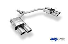 Fox Sportuitlaat Audi A5 8T - Rieger achterdemper rechts/links voor dubbele uitlaat - 2x115x85 type 32 rechts/links incl. Rieger-logo - past op grote achterdiffuser
