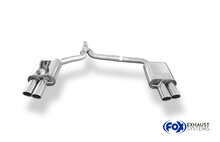 Fox Sportuitlaat Audi A5 8T Coup&eacute; + S-Line achterdemper rechts/links dubbele uitlaat incl. Y-adapter pijp &Oslash;55mm binnendiameter - 2x80 type 17 rechts/links