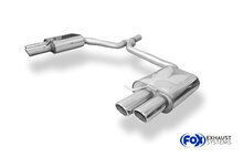 Fox Sportuitlaat Audi A5 8T Coup&eacute; + S-Line achterdemper rechts/links dubbele uitlaat incl. Y-adapter pijp &Oslash;65mm binnendiameter - 2x88x74 type 32 rechts/links