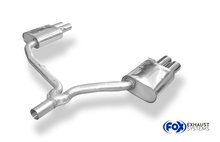 Fox Sportuitlaat Audi A5 8T Coup&eacute; + S-Line achterdemper rechts/links dubbele uitlaat incl. Y-adapter pijp &Oslash;65mm binnendiameter - 2x88x74 type 32 rechts/links