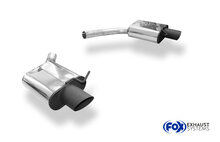 Fox Sportuitlaat Audi A5 B8 Sportback Facelift - RS5-look achterdemper rechts/links - uitlaatpijpen 115x85 rechts/links zwart gespoten