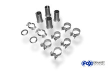 Fox Sportuitlaat Audi A6 Type 4F achterdemper rechts/links - 2x76 Type 17 rechts/links