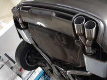 Fox Sportuitlaat Audi A6 Type 4F quattro achterdemper rechts/links &Oslash;63,5 mm - 2x76 Type 17 rechts/links