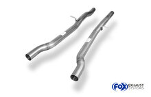Fox Sportuitlaat Audi A6 Type 4F quattro 4.2l Voordemper vervangingspijp rechts/links &Oslash;63,5mm