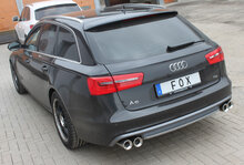 Fox Sportuitlaat Audi A6 4G - 2.0l TDI Achterdemper rechts/links dubbele uitlaat - 2x90 Type 13 rechts/links