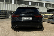 Fox Sportuitlaat Audi A6 4G achterdemper rechts/links dubbele uitlaat - 2x90 type 16 rechts/links