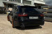 Fox Sportuitlaat Audi A6 4G achterdemper rechts/links dubbele uitlaat - 2x90 type 16 rechts/links