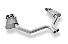 Fox Sportuitlaat Audi S8 Type 4H met uitlaatkleppen, achterdemper rechts/links dubbele doorstroming - 2x100x77 Type 38 rechts/links matzwart keramisch gecoat