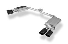 Fox Sportuitlaat Audi S8 Type 4H met uitlaatkleppen, achterdemper rechts/links dubbele doorstroming - 2x100x77 Type 38 rechts/links matzwart keramisch gecoat