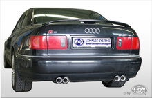 Fox Sportuitlaat Audi A8/S8 Type D2 - zonder trekhaak, achterdemper rechts/links - 2x76 Type 17 rechts/links