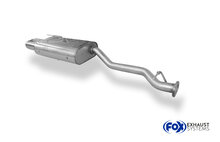 Fox Sportuitlaat Achterdemper Honda Accord V/ Rover 620 Si - 160x80 Type 53