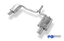 Fox Sportuitlaat Honda Accord VII Type CL7/CN1 Achterdemper Rechts/Links Uitlaat - 1x100 Type 17 Rechts/Links
