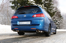 Fox Sportuitlaat Honda Accord VII Type CM2 Tourer Achterdemper Rechts/Links Uitlaat - 1x100 Type 25 Rechts/Links