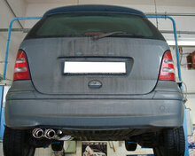Fox Sportuitlaat Mercedes A-Klasse W168 Diesel Achterdemper - 2x88x74 Type 32