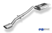 Fox Sportuitlaat Mercedes A-Klasse W169 achterdemper - 115x85 Type 33 - Voor voertuigen met ovale originele uitlaat