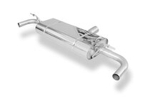Fox Sportuitlaat Achterdemper voor Mercedes A-Klasse 176/245 4-matic, dwarsuitlaat rechts/links - zonder uitlaatpijpen, met 90&deg; bochten voor modellen met originele uitlaatpijpafwerking.