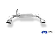 Fox Sportuitlaat Opel Adam achterdemper, dwarsuitgang rechts/links - 145x65 type 59 rechts/links