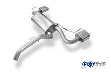 Fox Sportuitlaat Opel Adam achterdemper, dwarsuitgang rechts/links - 145x65 type 59 rechts/links
