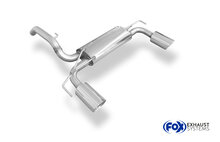 Fox Sportuitlaat Opel Adam S achterdemper, dwarsuitlaat rechts/links - 1x90 type 25 rechts/links