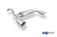 Fox Sportuitlaat Opel Adam S achterdemper, dwarsuitlaat rechts/links - 1x90 type 25 rechts/links