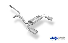 Fox Sportuitlaat Opel Adam S achterdemper, dwarsuitlaat rechts/links - 1x100 type 25 rechts/links