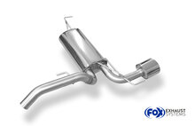 Fox Sportuitlaat Opel Adam S achterdemper, dwars, linker uitgang - 140x90 type 44 links
