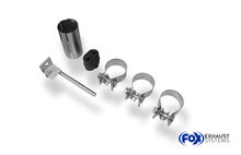 Fox Sportuitlaat Opel Adam S achterdemper, dwars, linker uitgang - 140x90 type 44 links