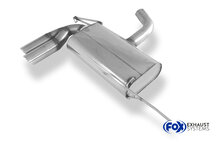 Fox Sportuitlaat Seat Altea XL 5P - Voorwielaandrijving, enkelzijdige achterdemper - 2x80 Type 17