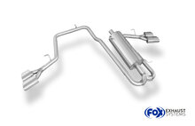 Fox Sportuitlaat VW Amarok 4x4 - met treeplank, achterdemper, zij-uitlaat links en rechts op het voertuig - 2x115x85 type 38 rechts/links