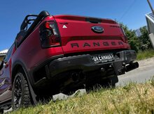 Fox Sportuitlaat Uitlaatsysteem voor Ford Ranger 2AB/VW Amarok T1, rechter/linker uitgang, compatibel met de originele achterdemper - 2x100 Type 25 rechts/links, zwart
