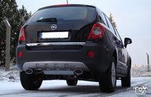 Fox Sportuitlaat Opel Antara achterdemper, dwarsuitgang rechts/links - 140x90 type 33 rechts/links
